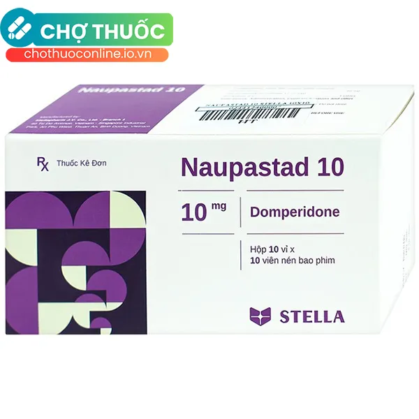 Thuốc Naupastad 10 Stella điều trị triệu chứng nôn và buồn nôn (10 vỉ x 10 viên)
