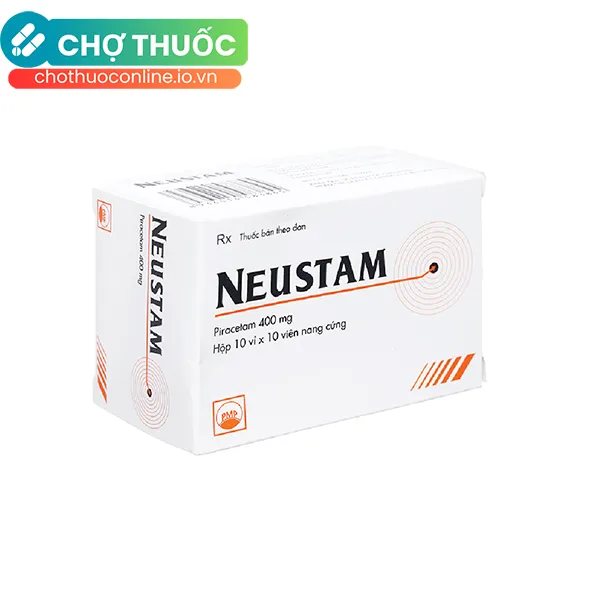 Thuốc NEU-STAM 400 hỗ trợ điều trị rung giật cơ, thiếu máu não (Hộp 100 viên)