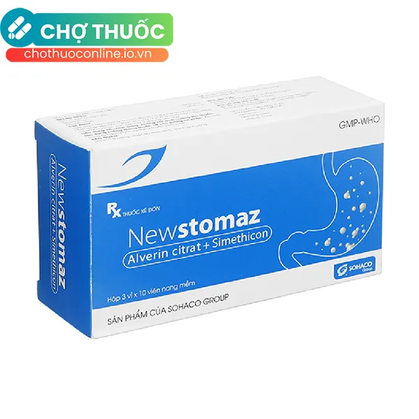 Thuốc Newstomaz hỗ trợ điều trị bệnh đường tiêu hoá (Hộp 30 viên)