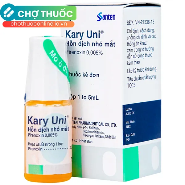 Thuốc nhỏ mắt Kary Uni Santen điều trị đục thủy tinh thể (5ml)
