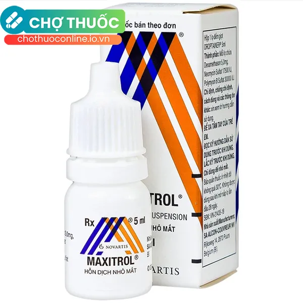 Thuốc nhỏ mắt Maxitrol điều trị viêm mắt (5ml)