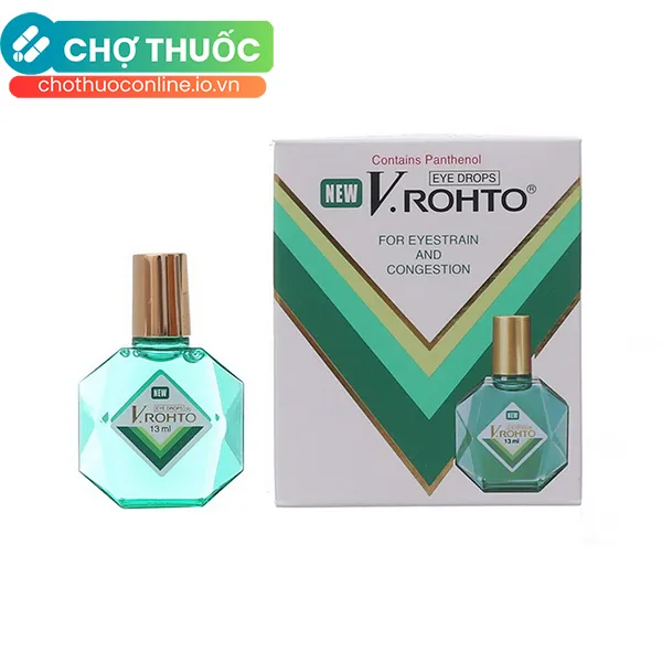 Thuốc nhỏ mắt New V.rohto điều trị mỏi mắt, sung huyết kết mạc (13ml)