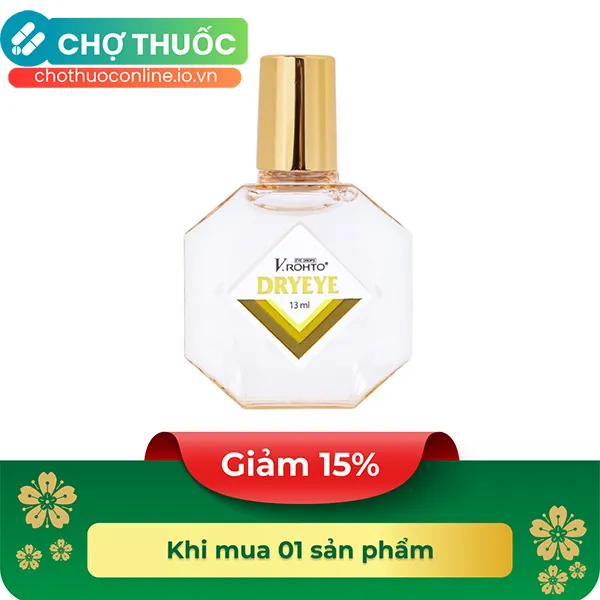 Thuốc nhỏ mắt V.Rohto Dryeye giảm khô mắt,mỏi mắt (13ml)