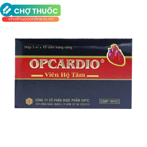 Thuốc Opcardio Phòng Ngừa Và Điều Trị Các Chứng Đau Thắt Ngực (Hộp 5 Vỉ X 10 Viên)