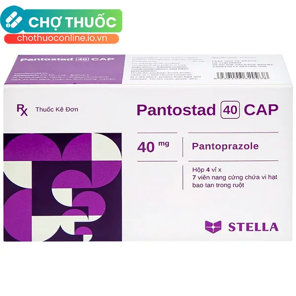 Thuốc Pantostad 40mg Stada điều trị trào ngược dạ dày thực quản (28 viên)
