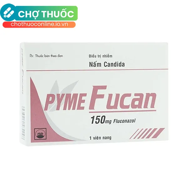 Thuốc Pyme Fucan 150mg điều trị nhiễm nấm toàn thân (1 viên)