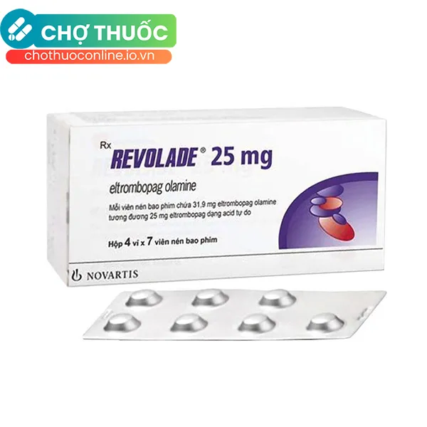 Thuốc Revolade 25mg trị xuất huyết giảm tiểu cầu miễn dịch (4 vỉ x 7 viên)