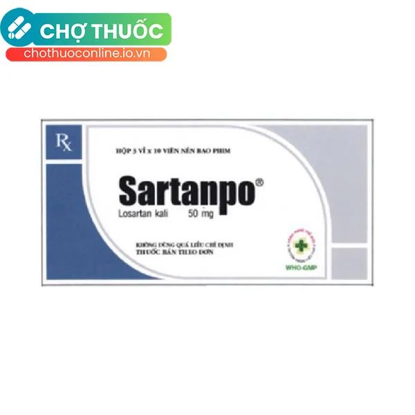 Thuốc Sartanpo OPV điều trị tăng huyết áp (3 vỉ x 10 viên)
