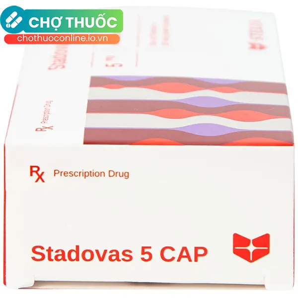 Thuốc Stadovas 5mg Cap Stella điều trị tăng huyết áp (3 vỉ x 10 viên)