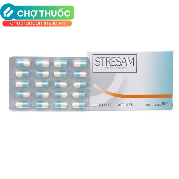 Thuốc Stresam Biocodex chống lo âu (3 vỉ x 20 viên)