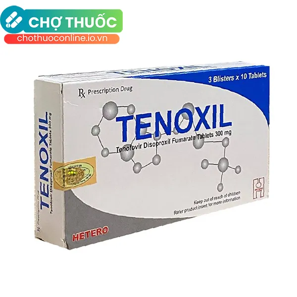 Thuốc Tenoxil 300mg điều trị viêm gan B mạn tính (3 vỉ x 10 viên)