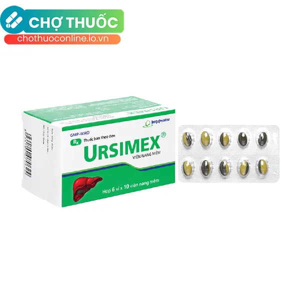 Thuốc Ursimex Imexpharm cải thiện chức năng gan (6 vỉ x 10 viên)
