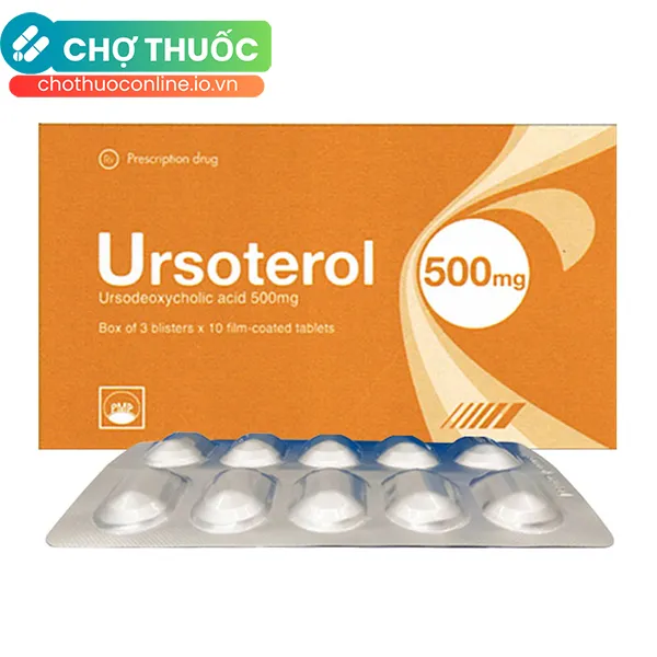 Thuốc Ursoterol 500mg điều trị sỏi mật, xơ gan