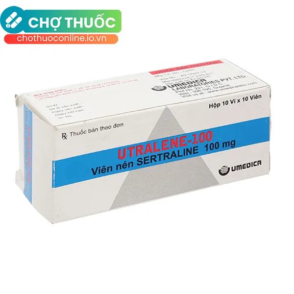 Thuốc Utralene-100 Umedica điều trị trầm cảm (10 vỉ x 10 viên)