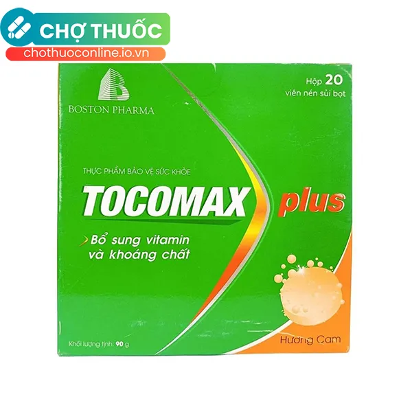 Viên sủi bổ sung vitamin tổng hợp Tocomax Plus (Hộp 20 viên)