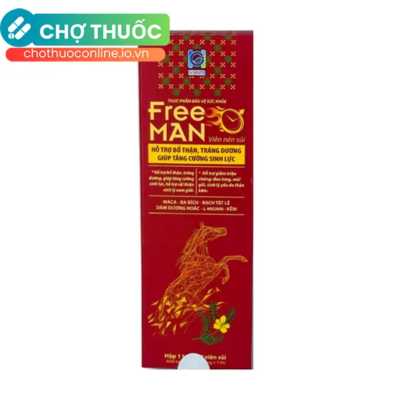 Viên sủi bổ thận, tráng dương, tăng cường sinh lực FREE MAN (20 viên)