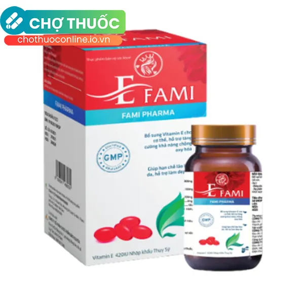 Viên Uống Bổ Sung Vitamin E Fami (Hộp 30 Viên)