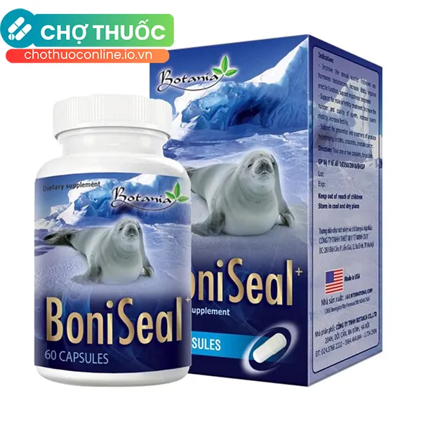 Viên uống BoniSeal Botania tăng cường sức khỏe tinh hoàn, suy giảm ham muốn tình dục ở nam giới (60 viên)