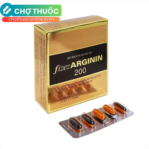 Viên uống Fizez Arginin 200 - Hỗ Trợ Tăng Cường Chức Năng Gan