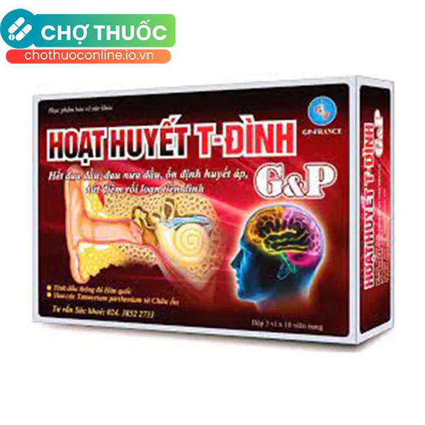 Viên uống Hoạt Huyết Natto G&P hỗ trợ điều trị đau đầu, đau nửa đầu, ổn định huyết áp (3 vỉ x 10 viên)