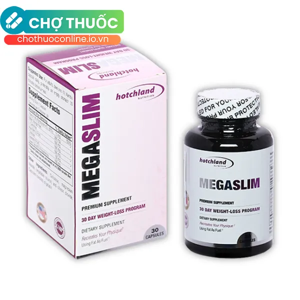 Viên uống Hotchland MegaSlim Hỗ trợ giảm cân an toàn hiệu quả (Hộp 30 viên)