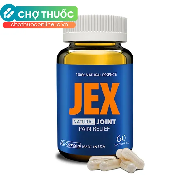 Viên uống Jex Ecogreen hỗ trợ giảm đau trong thoái hoá khớp, viêm khớp (60 viên)