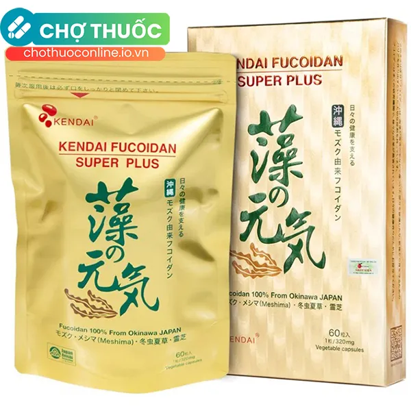 Viên uống Kendai Fucoidan Super Plus Sumioka hỗ trợ hệ miễn dịch (Hộp 60 viên)