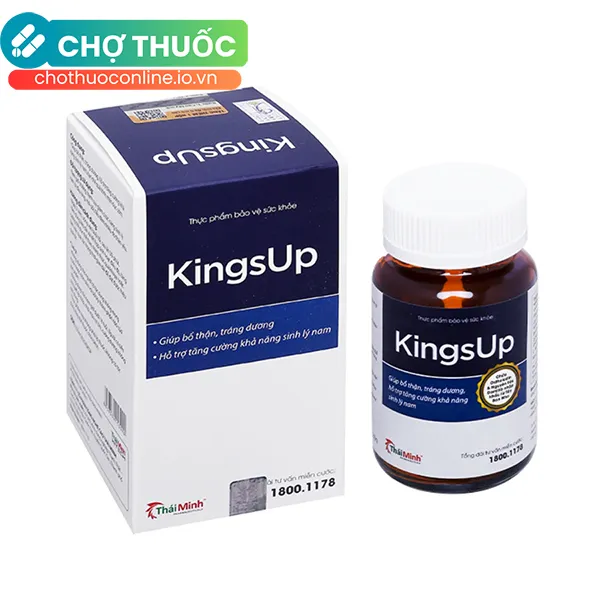 Viên uống KingsUp Thái Minh bổ thận, tráng dương, hỗ trợ tăng cường khả năng sinh lý nam (30 viên)