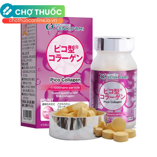 Viên Uống Pico Collagen - Hỗ Trợ Phục Hồi và Trẻ Hóa Da (Hộp 180 Viên)