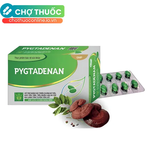 Viên uống Pygtadenan - hỗ trợ hạn chế phì đại tuyến tiền liệt (Hộp x 30 viên)