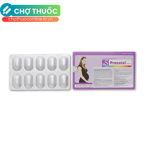 Viên uống S Prenatal bổ sung vitamin và khoáng chất (30 viên)
