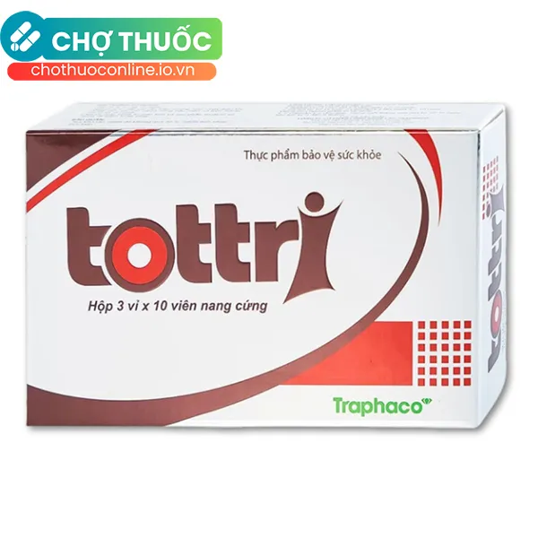 Viên uống Tottri Traphaco hỗ trợ làm co các búi trĩ (30 viên)