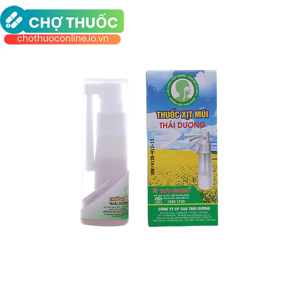 Xịt Mũi Họng Thái Dương Điều Trị Hắt Hơi, Sổ Mũi, Nghẹt Mũi (Chai 20ml)